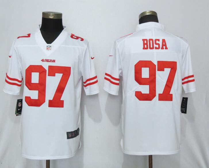Men San Francisco 49ers 97 Bosa White Nike Vapor Untouchable Limited Player NFL Jerseys